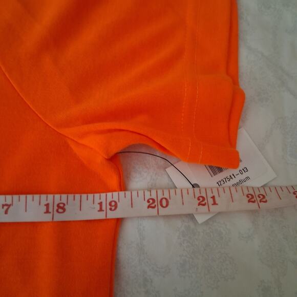 Comme des garcons By Junya Watanabe Neon Orange T shirt women medium NWT - Picture 4 of 11